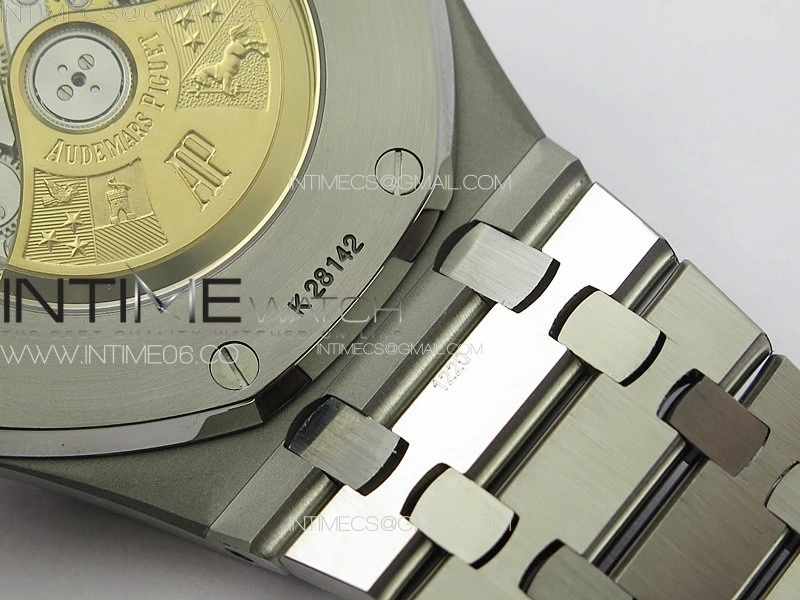 Royal Oak 41mm 15400 SS ZF 1:1 Best Edition Black Textured Dial on SS Bracelet SA3120 Super Clone
