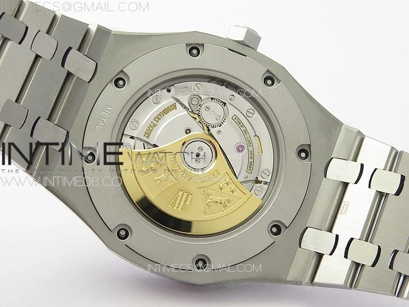 Royal Oak 41mm 15400 SS ZF 1:1 Best Edition Black Textured Dial on SS Bracelet SA3120 Super Clone