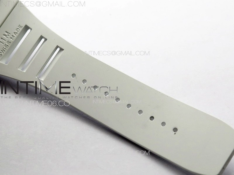 RM055 Real Ceramic Case KUF Best Edition Red Crown on White Rubber Strap MIYOTA8215