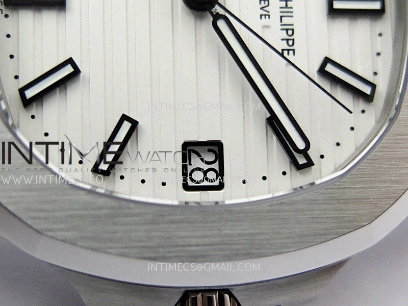 Nautilus 5711 1A SS DDF 1:1 Best Edition White Textured Dial On SS Bracelet Super Clone 324