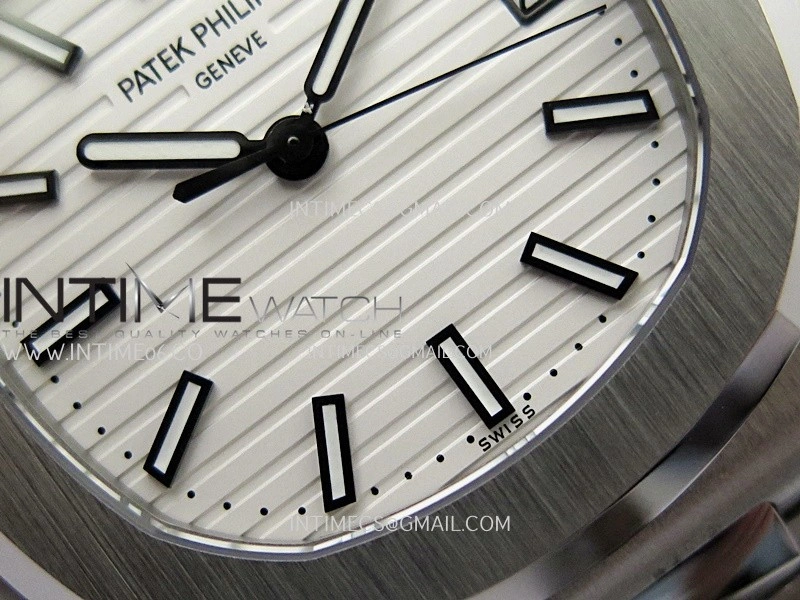 Nautilus 5711 1A SS DDF 1:1 Best Edition White Textured Dial On SS Bracelet Super Clone 324