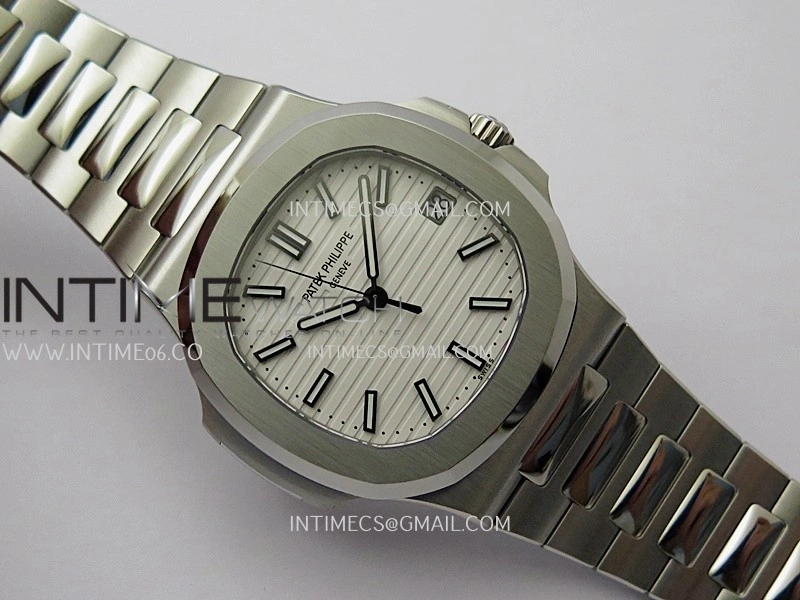 Nautilus 5711 1A SS DDF 1:1 Best Edition White Textured Dial On SS Bracelet Super Clone 330