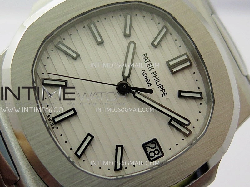 Nautilus 5711 1A SS DDF 1:1 Best Edition White Textured Dial On SS Bracelet Super Clone 330