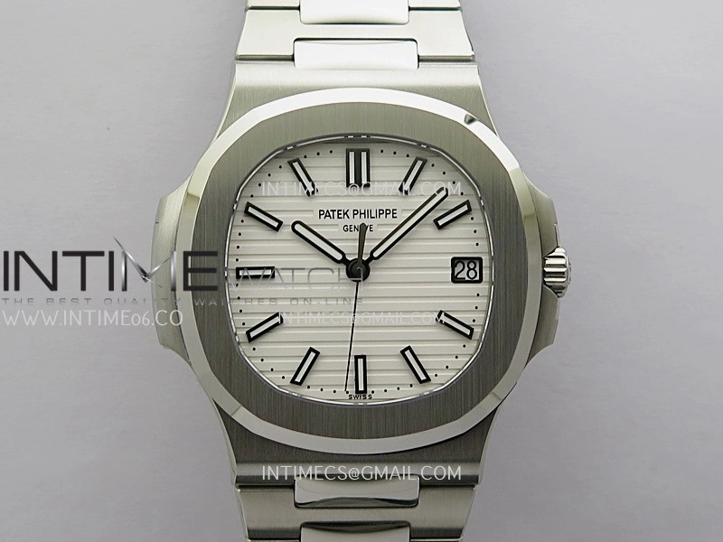 Nautilus 5711 1A SS DDF 1:1 Best Edition White Textured Dial On SS Bracelet Super Clone 330