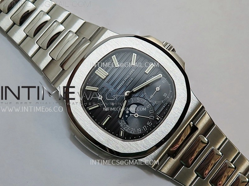 Nautilus 5712-1A 001 SS PPF 1:1 Latest and Best Edition Blue Dial on SS Bracelet PPF240 V3