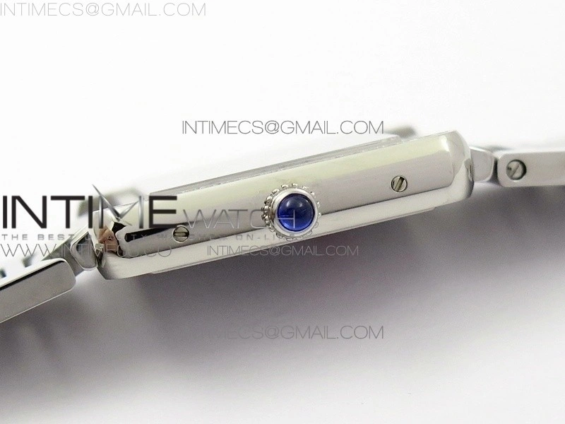 Tank Solo Ladies 25mm SS Diamond Bezel K11F 1:1 Best Edition White Dial on SS Bracelet Ronda Quartz