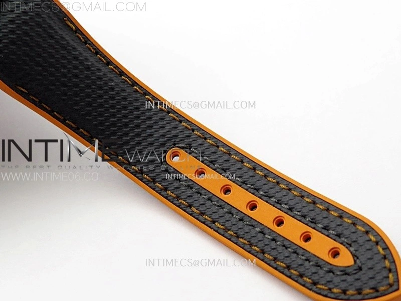 Planet Ocean 43.5mm Ti VSF 1:1 Best Edition Black Orange Bezel Gray Dial on Gray Nylon Strap A8900