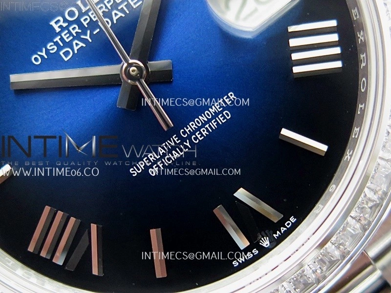 Day Date 228396 40mm SS Noob 1:1 Best Edition Blue Ombre Roman Dial On President Bracelet A2836