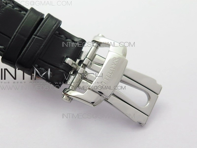 Nautilus 5726 Complicated SS GRF 1:1 Best Edition Gray Textured Dial on Leather Strap A324 V3