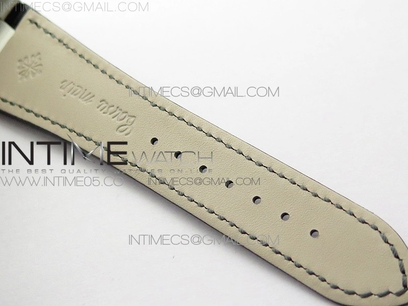 Nautilus 5726 Complicated SS GRF 1:1 Best Edition Gray Textured Dial on Leather Strap A324 V3