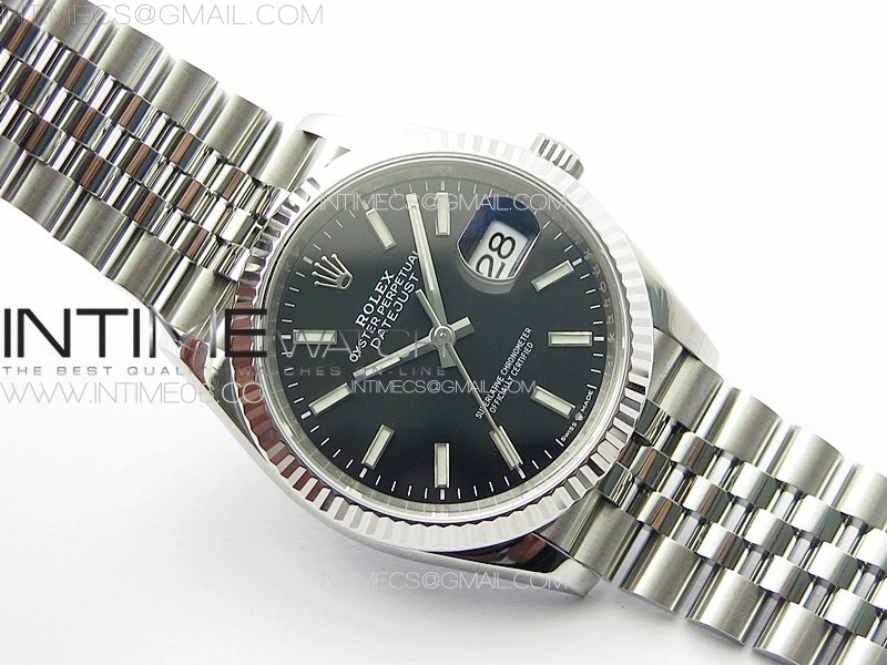 DateJust 36 SS 126234 VSF 1:1 Best Edition 904L Steel Black Dial on Jubilee Bracelet VS3235