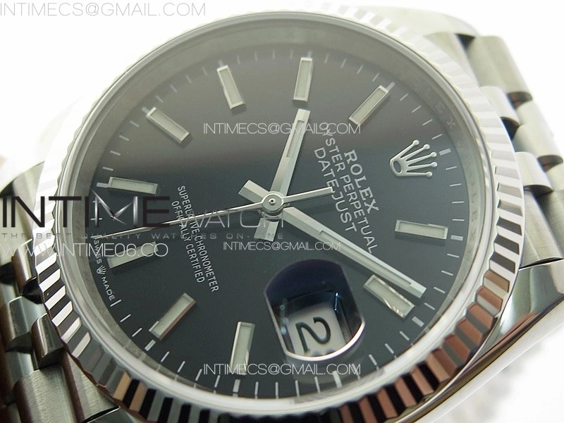 DateJust 36 SS 126234 VSF 1:1 Best Edition 904L Steel Black Dial on Jubilee Bracelet VS3235