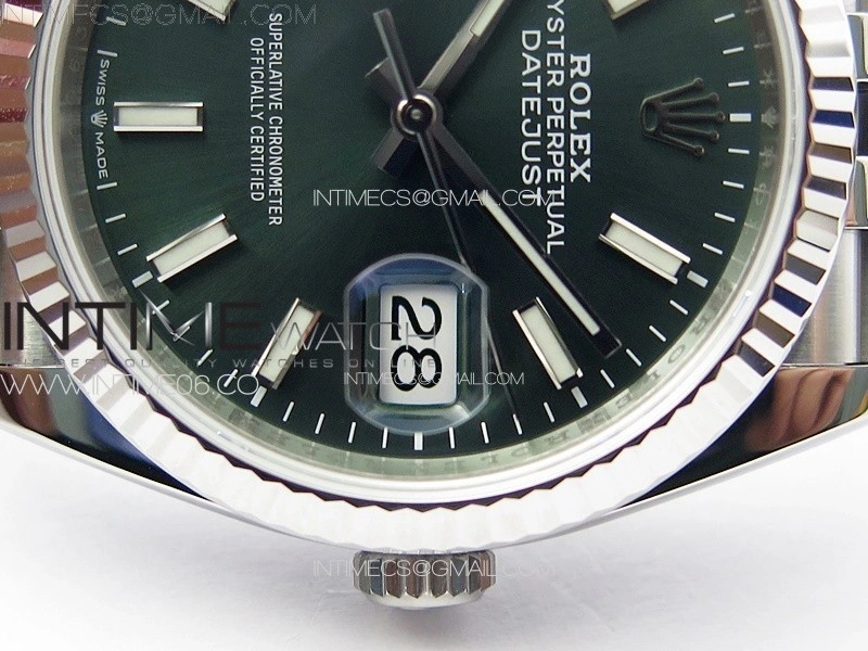 DateJust 36 SS 126234 VSF 1:1 Best Edition 904L Steel Green Dial on Jubilee Bracelet VS3235