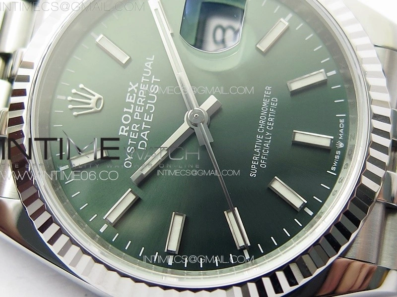 DateJust 36 SS 126234 VSF 1:1 Best Edition 904L Steel Green Dial on Jubilee Bracelet VS3235