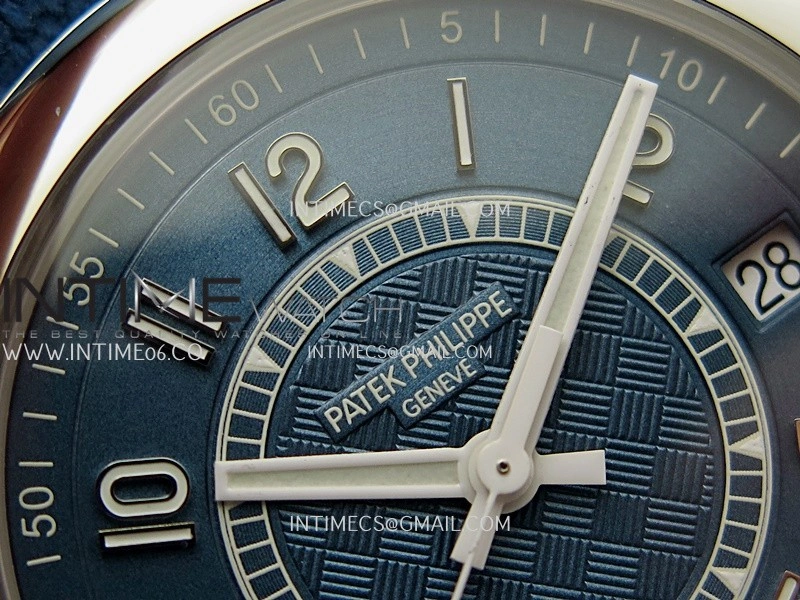 Calatrava 6007A SS 3KF 1:1 Best Edition Blue Dial on Blue Leather Strap A324 Super Clone V2