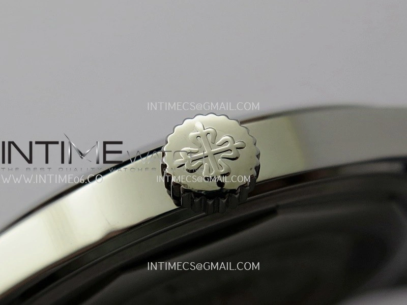 Calatrava 6007A SS 3KF 1:1 Best Edition Blue Dial on Blue Leather Strap A324 Super Clone V2