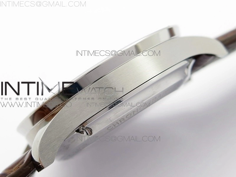 Portuguese IW371604 ZF V3 1:1 Best Edition SS White Dial RG Markers on Brown Leather Strap A96355