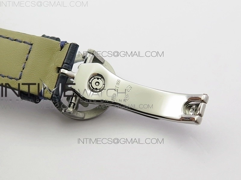 6102P Moon SS Blue Dial on Blue Leather Strap A240
