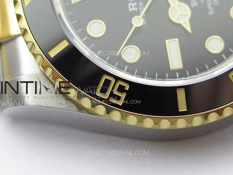 Submariner 116613 LN Black Ceramic SS YG VSF 1:1 Best Edition Black Dial on SS YG Bracelet VS3135