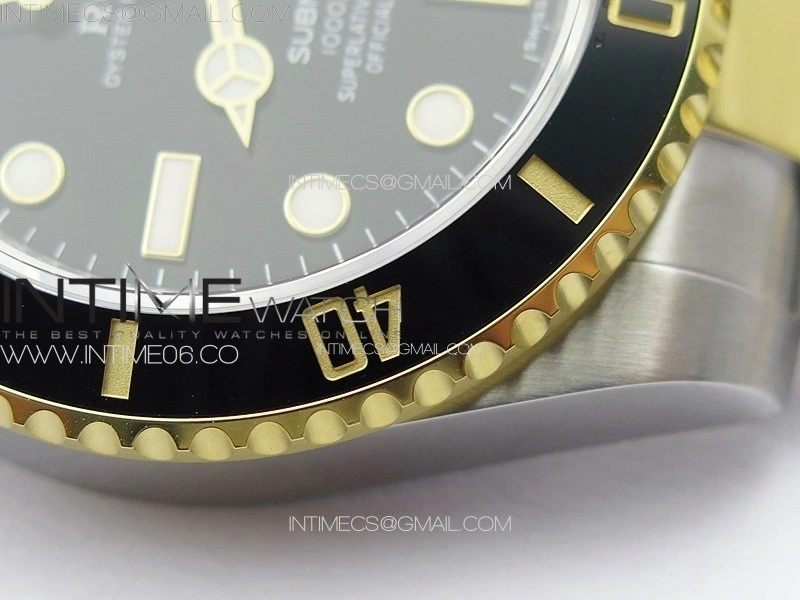 Submariner 116613 LN Black Ceramic SS YG VSF 1:1 Best Edition Black Dial on SS YG Bracelet VS3135