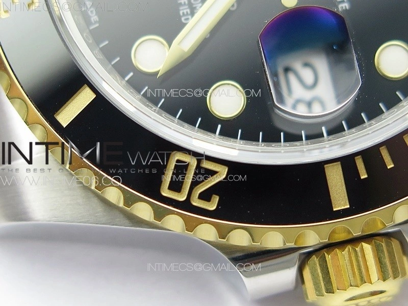 Submariner 116613 LN Black Ceramic SS YG VSF 1:1 Best Edition Black Dial on SS YG Bracelet VS3135
