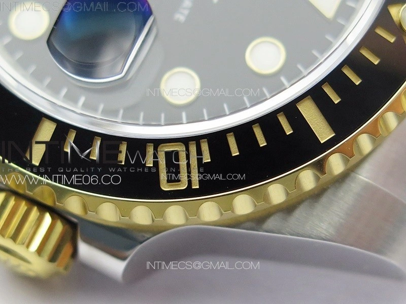 Submariner 116613 LN Black Ceramic SS YG VSF 1:1 Best Edition Black Dial on SS YG Bracelet VS3135