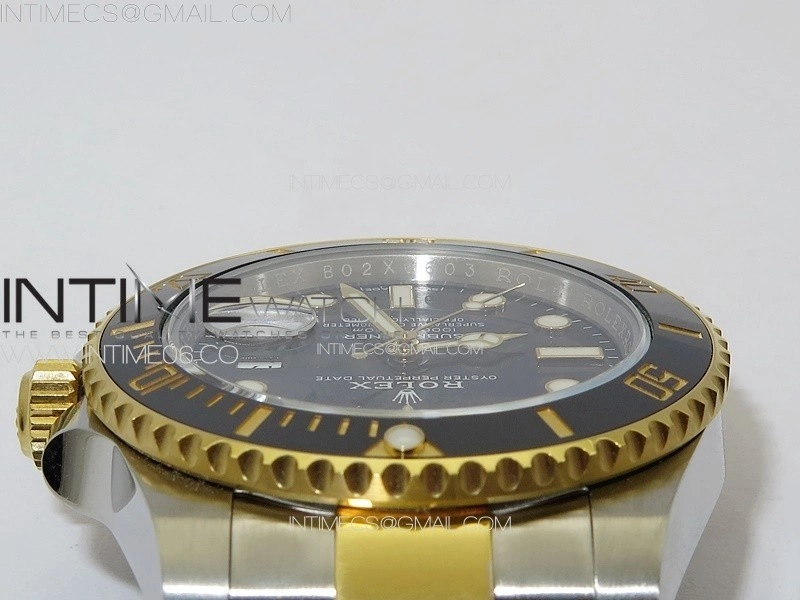 Submariner 116613 LN Black Ceramic SS YG VSF 1:1 Best Edition Black Dial on SS YG Bracelet VS3135