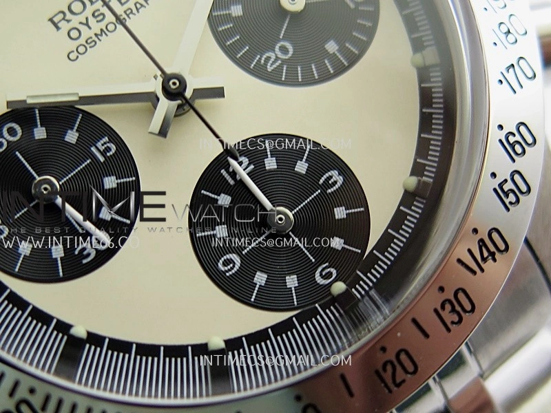 Daytona 6262 SS MSF Best Edition Beige Dial Black Subdials On SS Jubilee Bracelet Venus 75