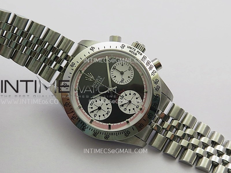 Daytona 6262 SS MSF Best Edition Black Dial White Subdials On SS Jubilee Bracelet Venus 75