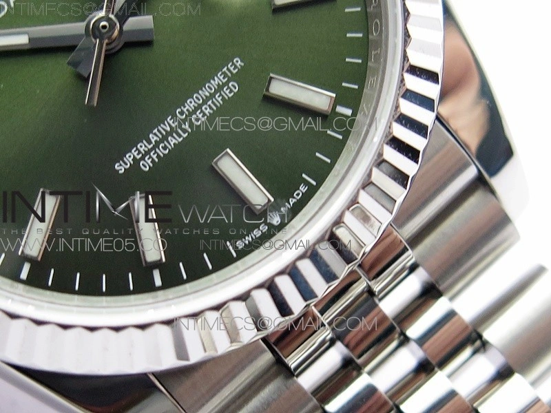 Datejust 36mm 116231 SS BP 1:1 Best Edition Green Dial Stick Markers On SS Jubilee Bracelet A2824