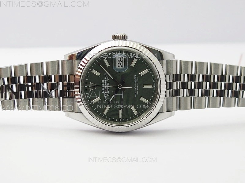 DateJust 36 SS 126234 VSF 1:1 Best Edition 904L Steel Green Leaves Dial on Jubilee Bracelet VS3235