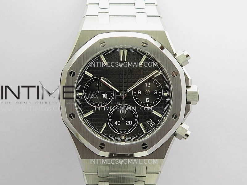 Royal Oak Chrono 26240 50th SS V2 DDF 1:1 Best Edition Black Dial On SS Bracelet Super Clone DD4401