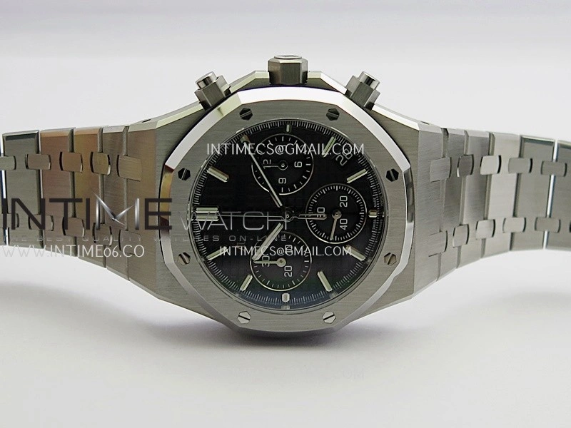 Royal Oak Chrono 26240 50th SS V2 DDF 1:1 Best Edition Black Dial On SS Bracelet Super Clone DD4401