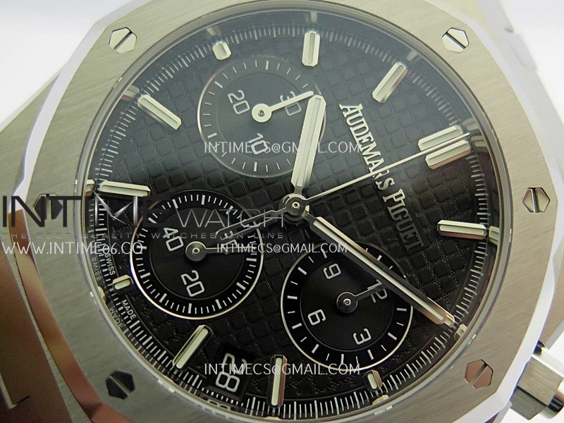 Royal Oak Chrono 26240 50th SS V2 DDF 1:1 Best Edition Black Dial On SS Bracelet Super Clone DD4401