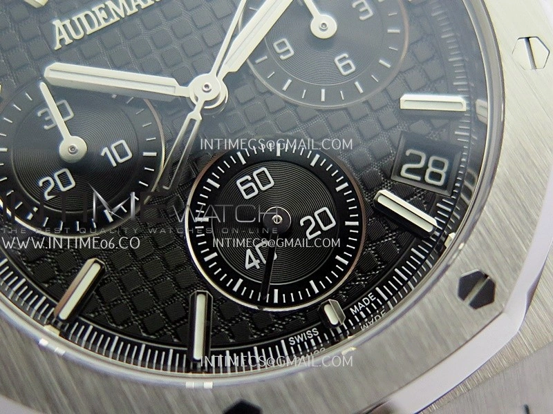 Royal Oak Chrono 26240 50th SS V2 DDF 1:1 Best Edition Black Dial On SS Bracelet Super Clone DD4401