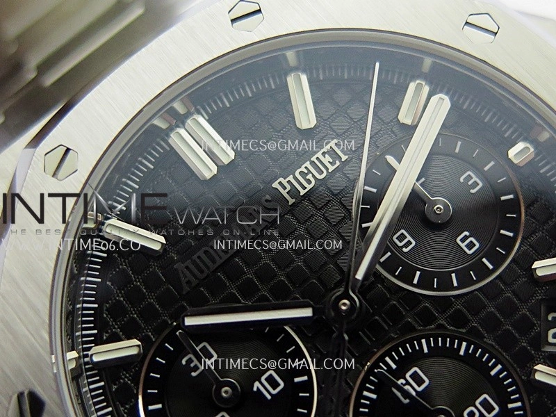 Royal Oak Chrono 26240 50th SS V2 DDF 1:1 Best Edition Black Dial On SS Bracelet Super Clone DD4401