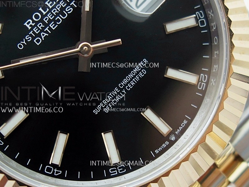 DateJust 41mm 126331 904 SS RG AR+F 1:1 Black Dial Stick Markers On SS RG Jubilee Bracelet DD3235 V2