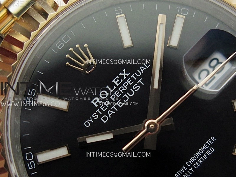 DateJust 41mm 126331 904 SS RG AR+F 1:1 Black Dial Stick Markers On SS RG Jubilee Bracelet DD3235 V2