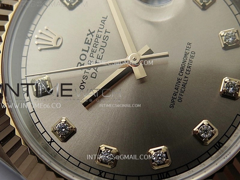 DateJust 41mm 126331 904 SS RG AR+F 1:1 RG Dial Diamonds Markers On SS RG Jubilee Bracelet DD3235 V2