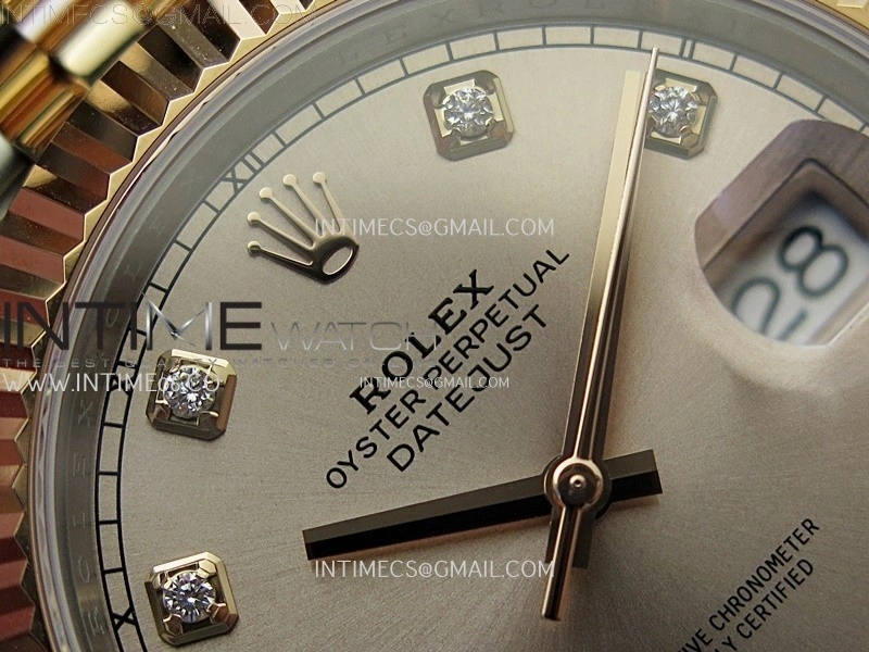 DateJust 41mm 126331 904 SS RG AR+F 1:1 RG Dial Diamonds Markers On SS RG Jubilee Bracelet DD3235 V2