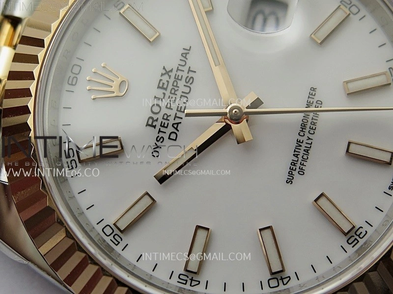 DateJust 41mm 126331 904 SS RG AR+F 1:1 White Dial Stick Markers On SS RG Jubilee Bracelet DD3235 V2