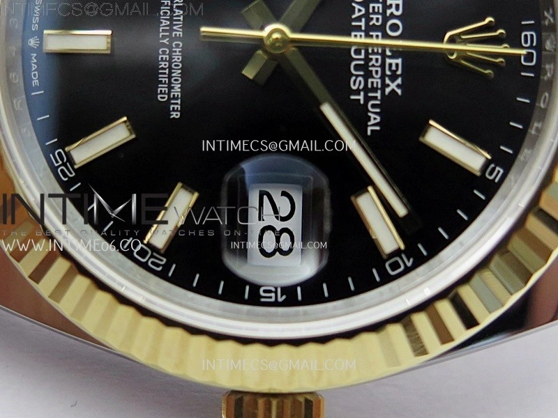 DateJust 41mm 126333 904 SS YG AR+F 1:1 Black Dial Stick Markers On SS YG Jubilee Bracelet DD3235 V2