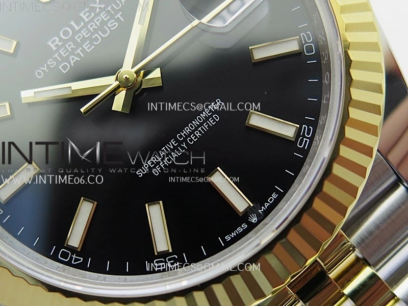 DateJust 41mm 126333 904 SS YG AR+F 1:1 Black Dial Stick Markers On SS YG Jubilee Bracelet DD3235 V2
