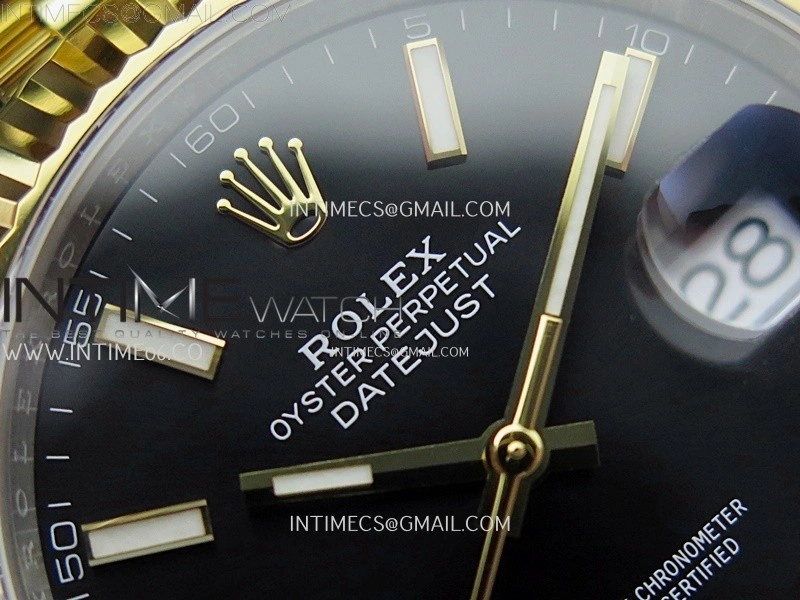 DateJust 41mm 126333 904 SS YG AR+F 1:1 Black Dial Stick Markers On SS YG Jubilee Bracelet DD3235 V2
