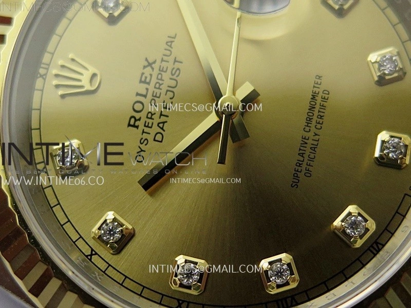 DateJust 41mm 126333 904 SS YG AR+F 1:1 Gold Dial Diamond Markers On SS YG Oyster Bracelet DD3235 V2