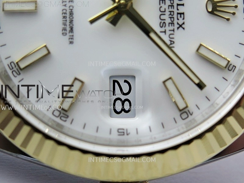 DateJust 41mm 126333 904 SS YG AR+F 1:1 White Dial Stick Markers On SS YG Jubilee Bracelet DD3235 V2