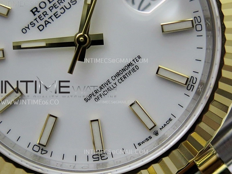 DateJust 41mm 126333 904 SS YG AR+F 1:1 White Dial Stick Markers On SS YG Jubilee Bracelet DD3235 V2