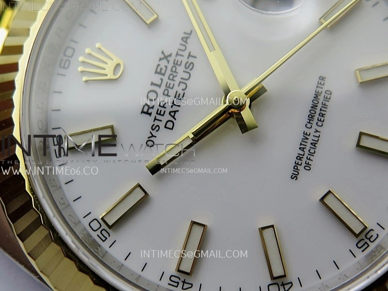 DateJust 41mm 126333 904 SS YG AR+F 1:1 White Dial Stick Markers On SS YG Jubilee Bracelet DD3235 V2