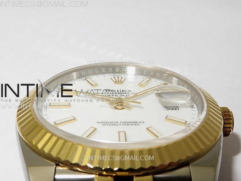 DateJust 41mm 126333 904 SS YG AR+F 1:1 White Dial Stick Markers On SS YG Jubilee Bracelet DD3235 V2