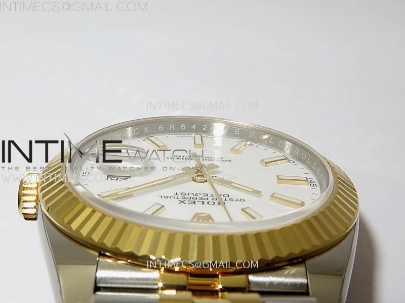 DateJust 41mm 126333 904 SS YG AR+F 1:1 White Dial Stick Markers On SS YG Jubilee Bracelet DD3235 V2